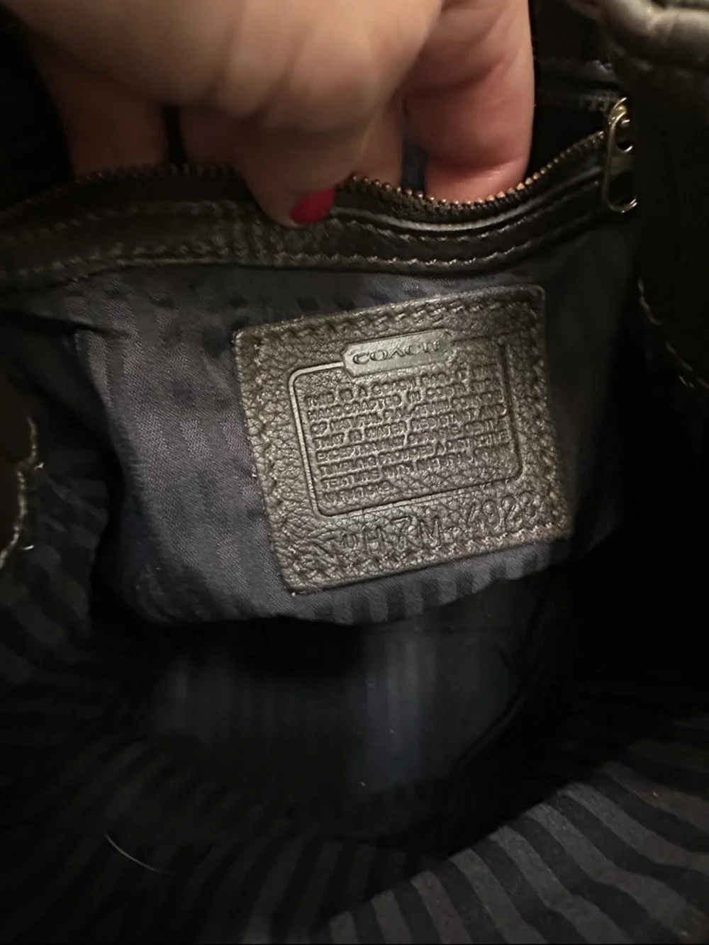 Coach Dark Brown Pebbled Leather Crossbody Bucket Bag